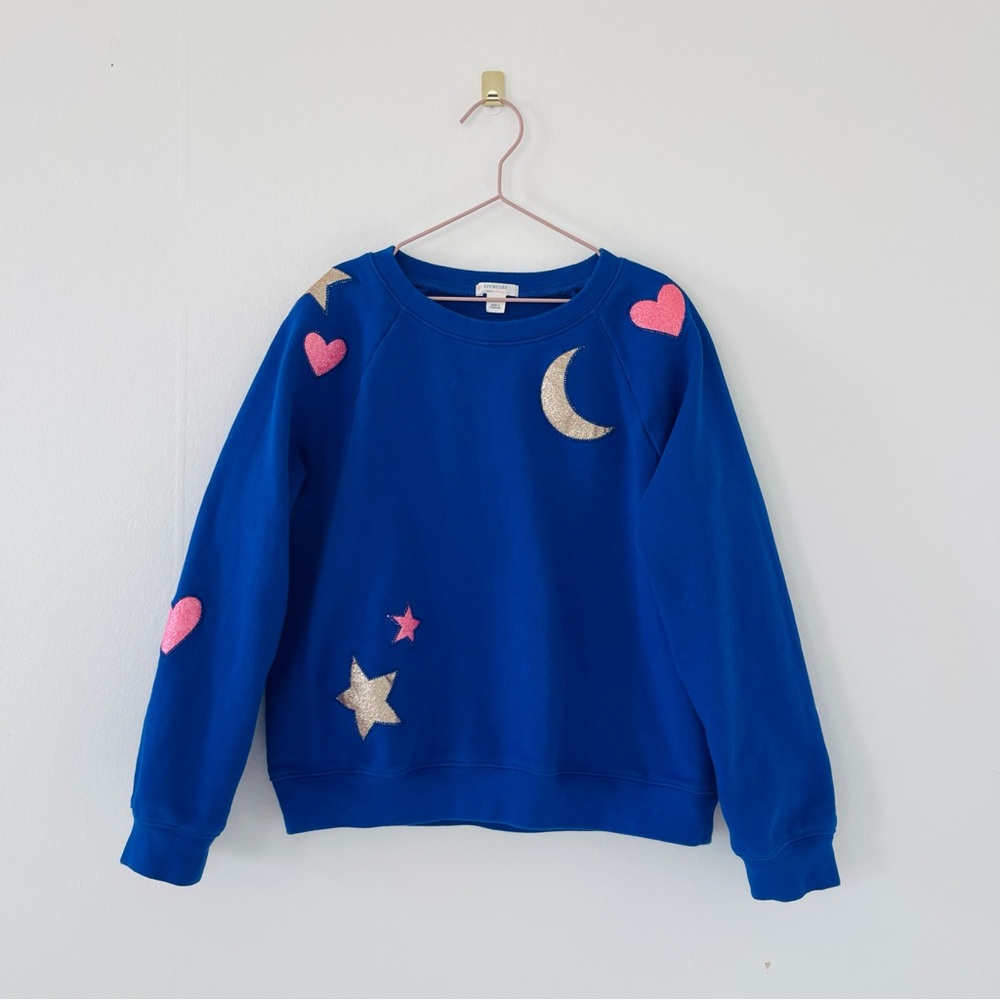 Crewcuts Glitter Hearts and Stars Pullover